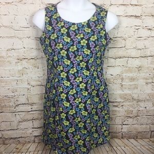 ❌SOLD❌Casual Corner Black Floral Sheath Dress